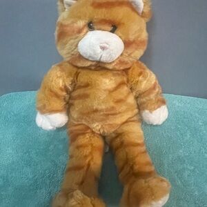 Build-A-Bear Orange and White Striped Cat Plush